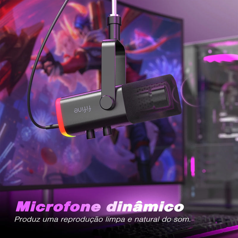 Microfone Fifine XLR AM8 Dinâmico