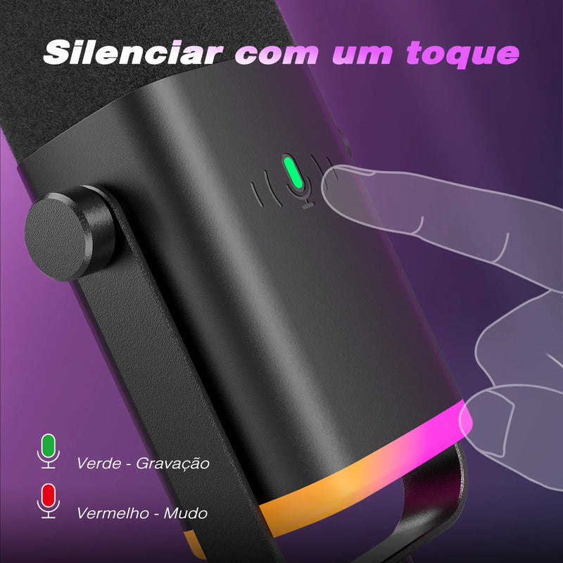 Microfone Fifine XLR AM8 Dinâmico