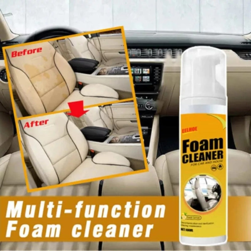 Espuma spray limpadora de superfícies, para carro e casa